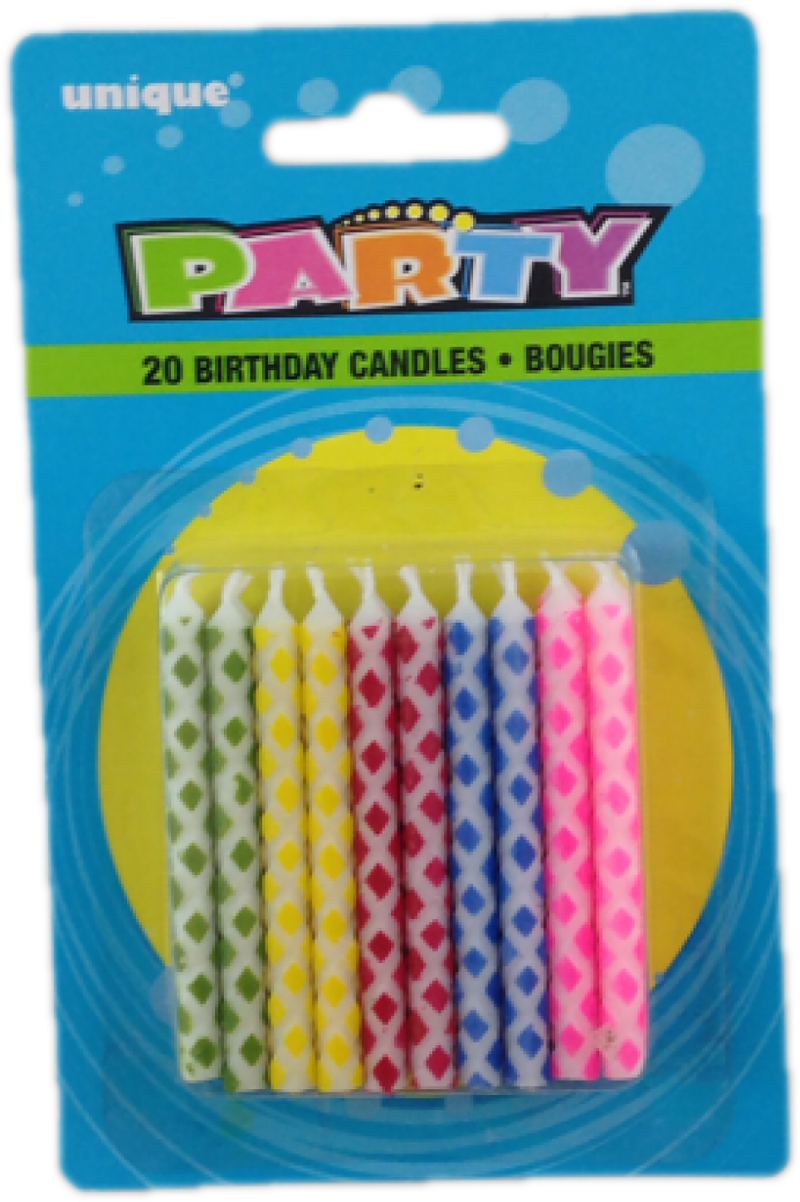 Unique Birthday Candles, 20 ct