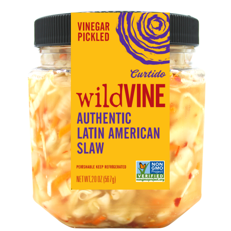 Wildvine Vinegar Pickled Authentic Latin American Slaw, 20 oz