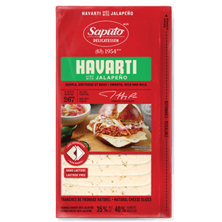 SAPUTO Jalapeno Havarti Cheese Slices 160 g