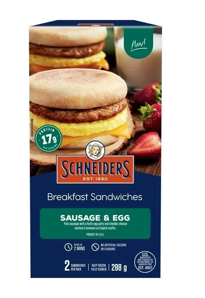 BREAKFAST SAND SAUSAGE/EGG 288 g