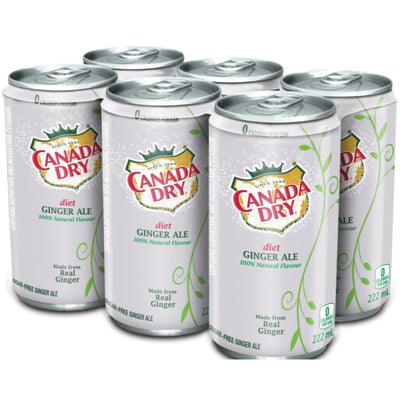 Canada Dry Ginger Ale, 222 mL, 6 ct