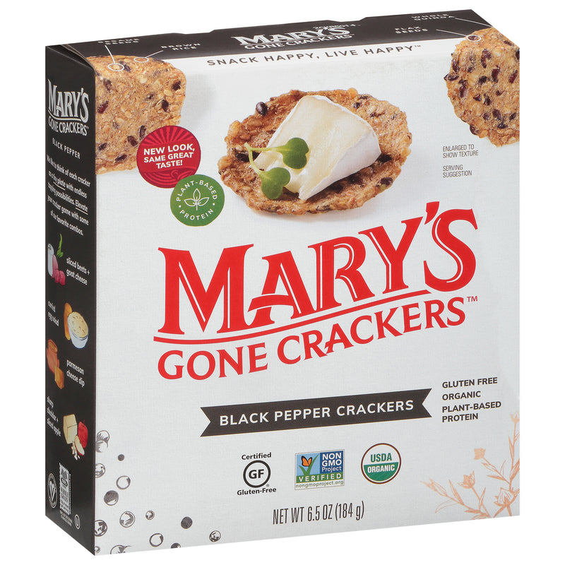 MARY'S GONE CRACKERS Black Pepper Crackers 184g