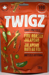 Twigz Fire Roasted Jalapeno Craft Pretzels, 130 g
