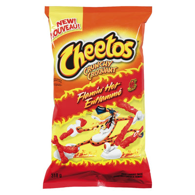 CHEETOS Crunchy Flamin' Hot Cheese Flavoured Snack 310g