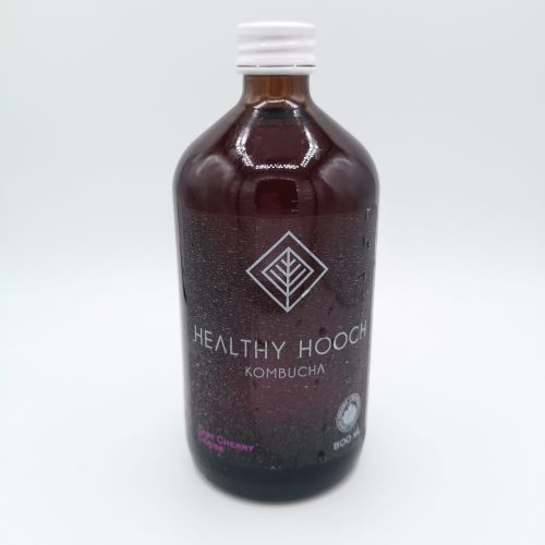 Healthy Hooch Tart Cherry Kombucha, 500 mL