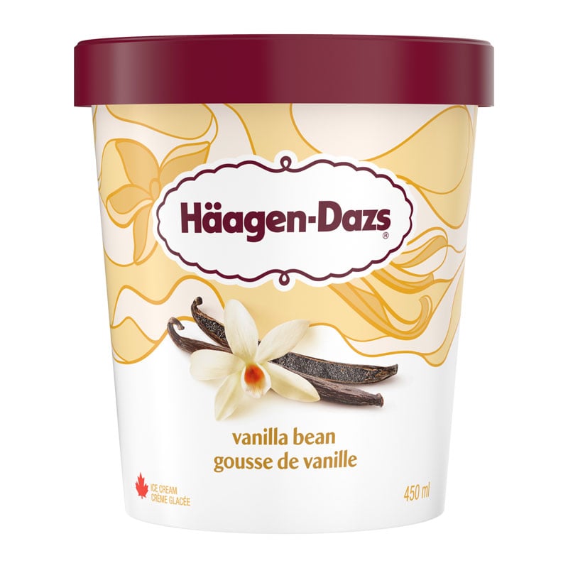 Haagen-Dazs Vanilla Bean Ice Cream, 450 mL