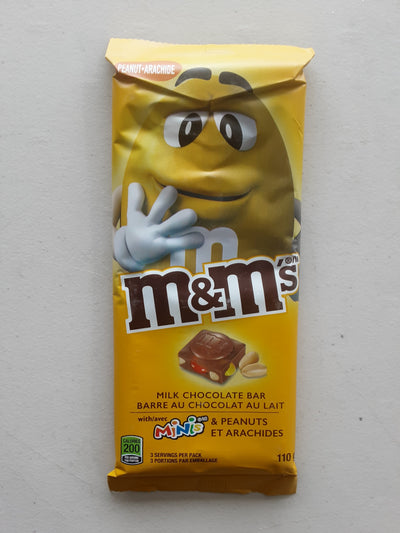 M&M's Milk Chocolate Bar Peanuts, 110 g