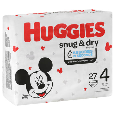 Huggies Disney Baby 4 (22-37 lb) Diapers, 27 diapers