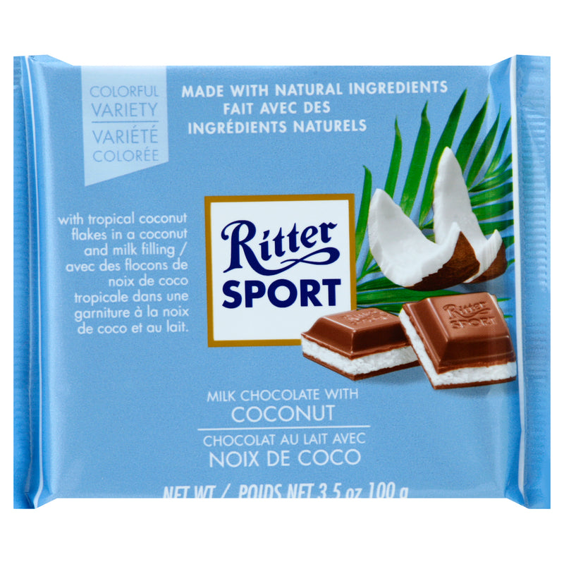 RITTER SPORT with Coconut Milk Chocolate 99g
