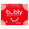 BUBLY Strawberry Sparkling Water 355ml 12 Pack