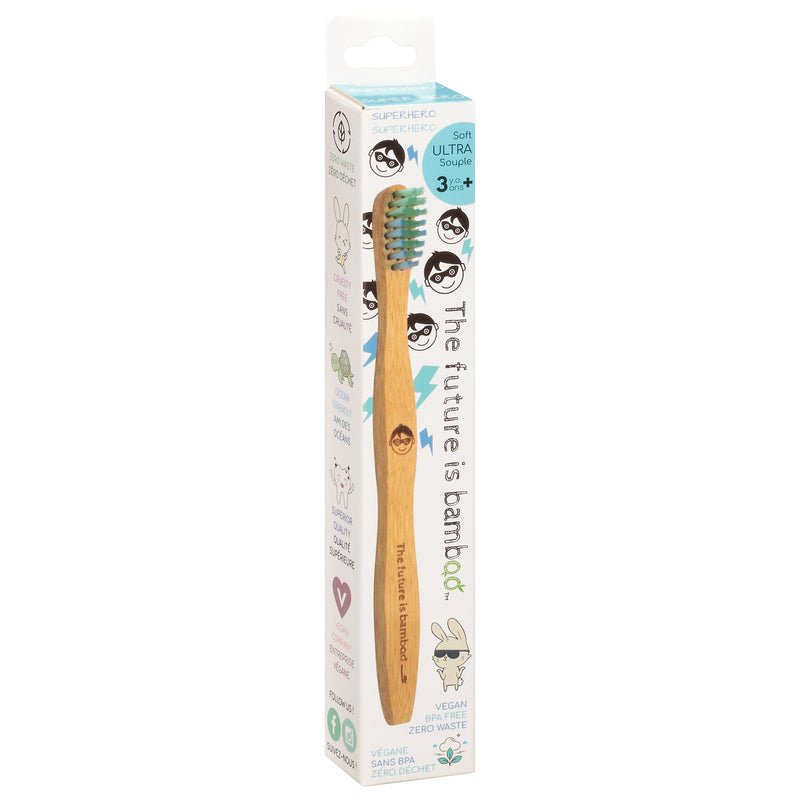 The Future Is Bamboo Ultra Soft Super Hero Bamboo Toothbrush, 1 ct