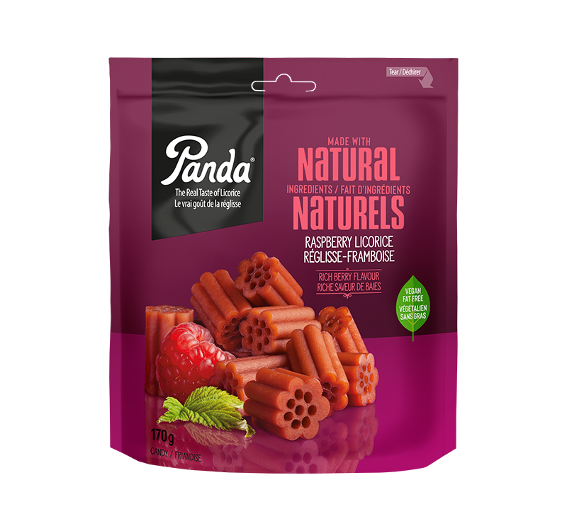 Panda Raspberry Licorice Red Berry Flavour, 170 g