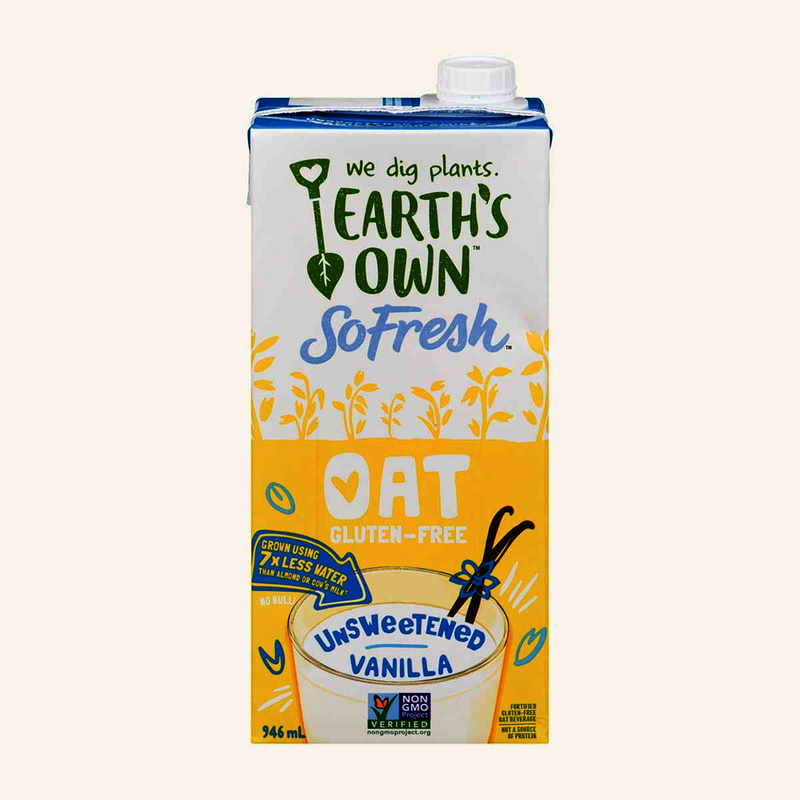 Earth's Own Unsweetened Vanilla Oat Beverage, 946 mL