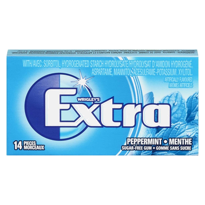 EXTRA Peppermint Sugar Free Gum 14 Pieces