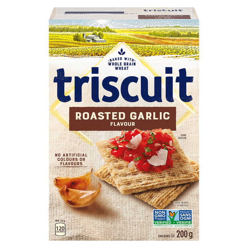 TRISCUIT Roasted Garlic Crackers 200g