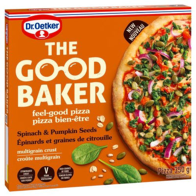 Dr. Oetker The Good Baker Vegan Spinach & Pumpkin Seeds Multigrain Crust, 350 g