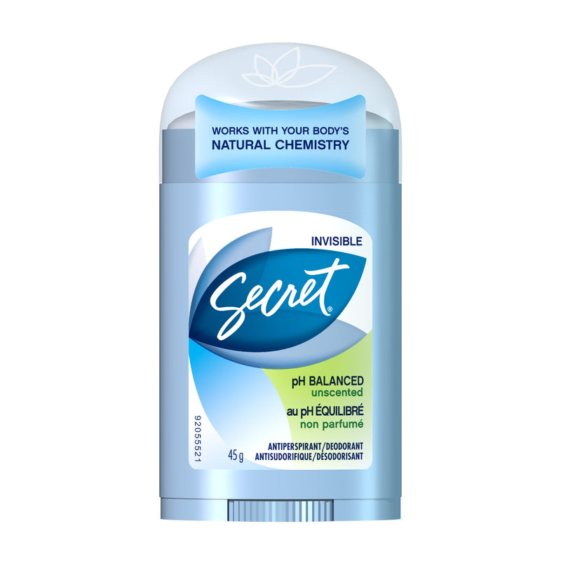 SECRET PH Balanced Unscented Antiperspirant/Deodorant 45g