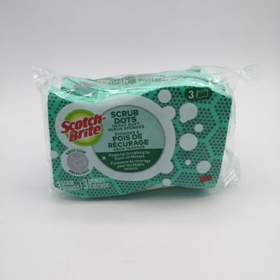 Scotch-Brite Scrub Dots Heavy Duty Scrub Sponges, 3 ct