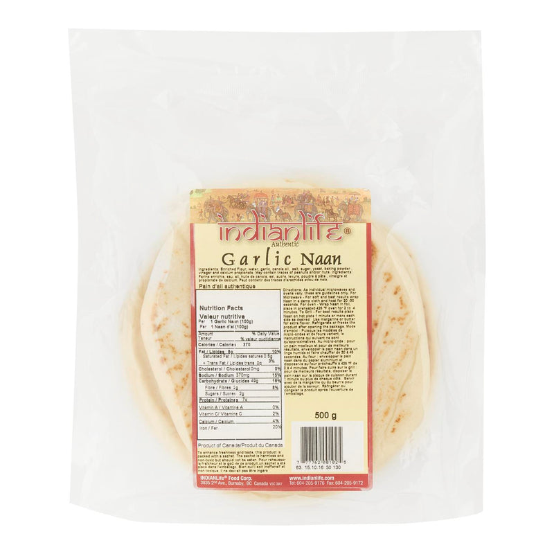 Indian Life Garlic Naan, 500 g