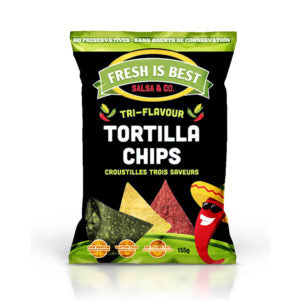 FRESH IS BEST SALSA & CO. TORTILLA CHIPS Tri-Flavour 155g