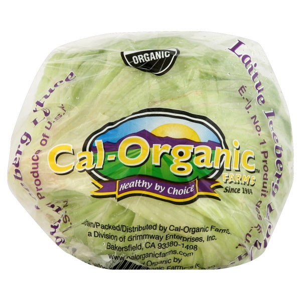 Cal-Organic Farms Organic Iceberg Lettuce, 1 head