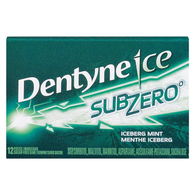 DENTYNE Ice Iceberg Mint Sugar-Free Gum 12 Pieces