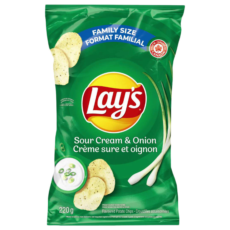 LAYS SOUR CREAM & ONION 220 g