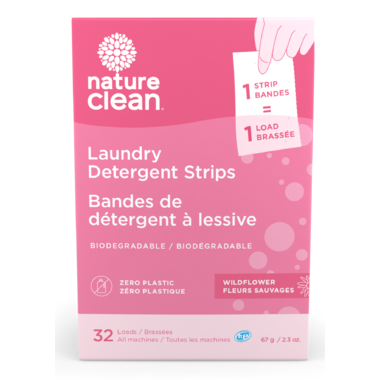 Nature Clean Laundry Detergent Strips, 67 g