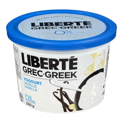 Liberte Vanilla Greek Yogurt, 500 g