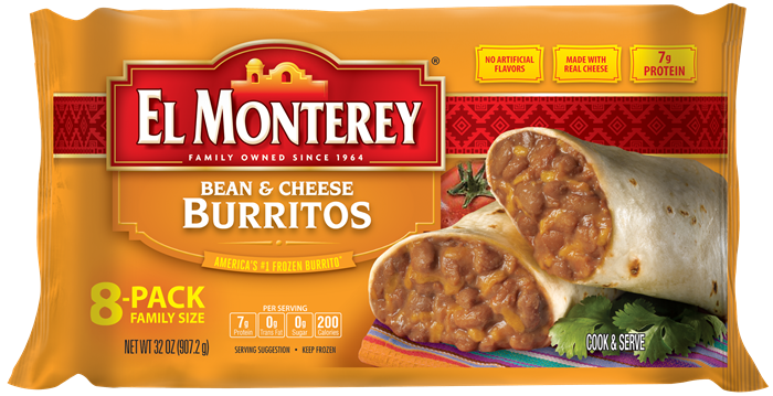 El Monterey Bean & Cheese Burritos, 907 g