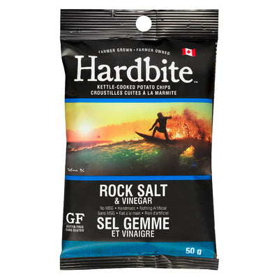 HARDBITE Rock Salt & Vinegar Potato Chips 50g
