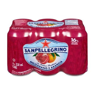 SANPELLEGRINO Pomegranate & Orange Sparkling Soda 330ml