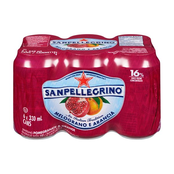 SANPELLEGRINO Pomegranate & Orange Sparkling Soda 330ml