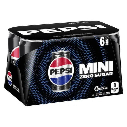 PEPSI Zero Sugar Cola 355ml 6 Pack