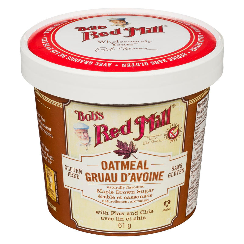 Bob's Red Mill Maple Brown Sugar Flavoured Oatmeal, 61 g
