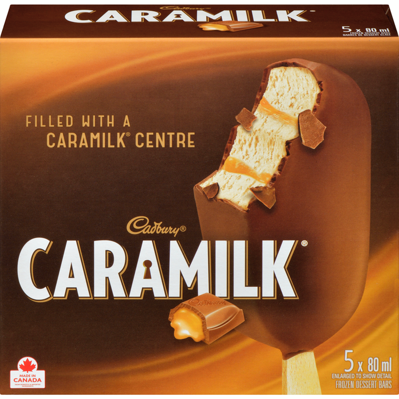 Cadbury Caramilk Frozen Dessert Bars, 80 mL