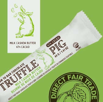 TRUFFLE PIG Milk Cashew Butter Bar 40g