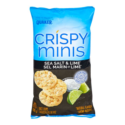 CRISPY MINIS Sea Salt & Lime Rice Chips 100g