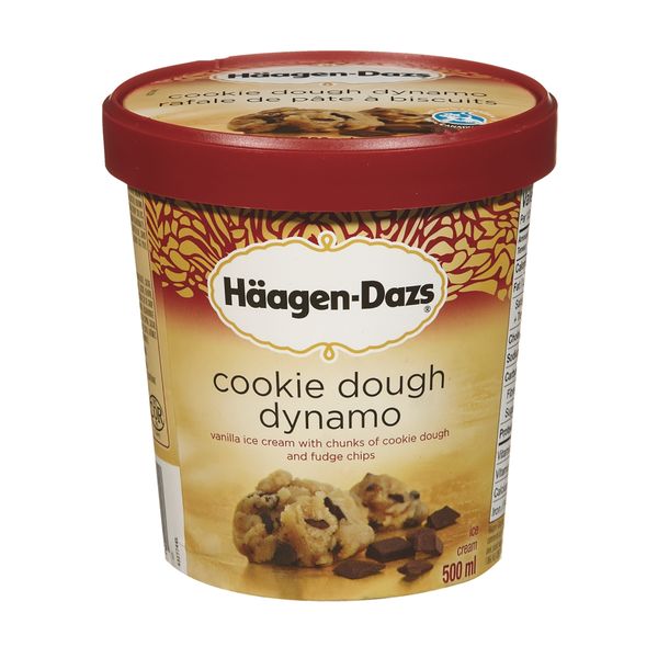 HAAGEN DAZS Cookie Dough Dynamo Ice Cream 500ml
