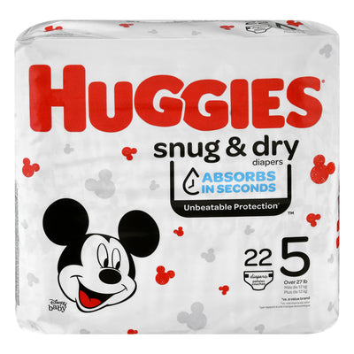 Huggies Disney Baby Size 5 (Over 27 lb) Diapers, 22 diapers