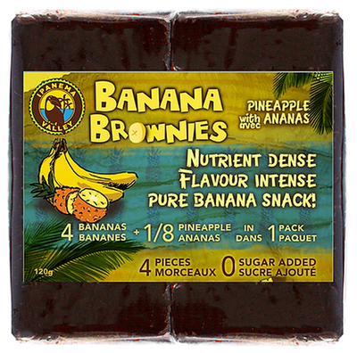 Banana Brownie With Pineapple, 4 ct, 120 g