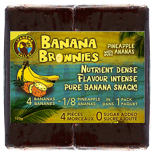 Banana Brownie With Pineapple, 4 ct, 120 g