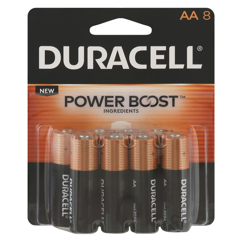 DURACELL Alkaline AA Battery 8 Pack
