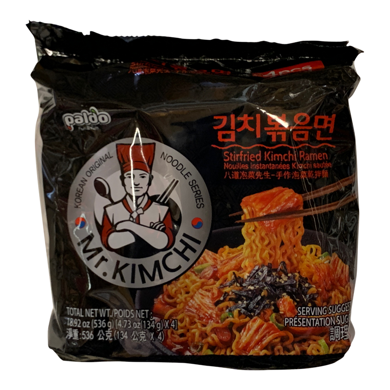 Paldo Mr. Kimchi Stirfried Kimchi Ramen, 4 ct