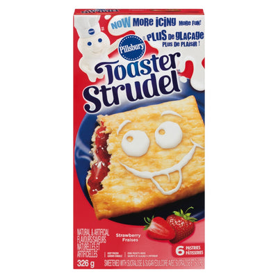 Pillsbury Strawberry Toaster Strudel With Icing, 326 g, 6 ct