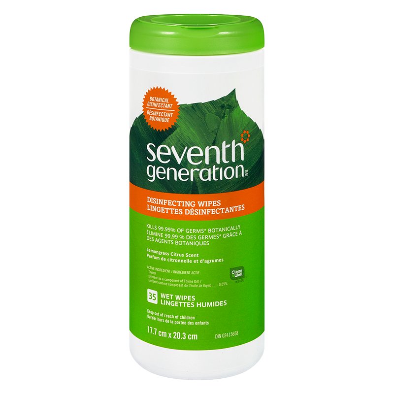 Seventh Generation Wet Desinfecting Wipes, 35 ct