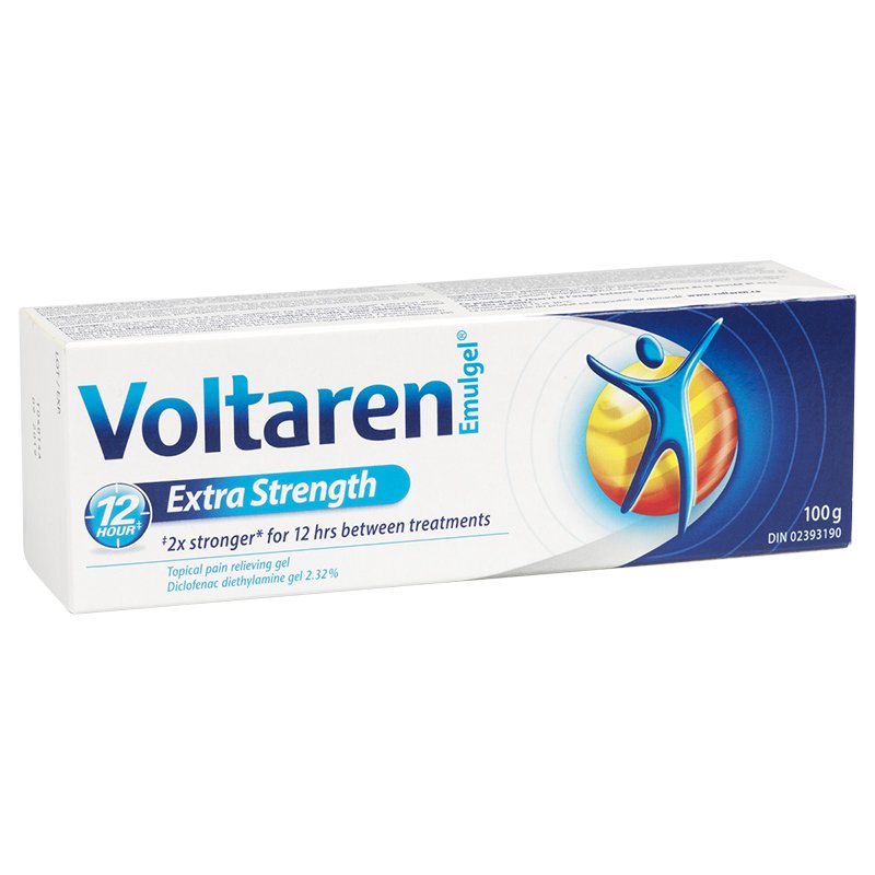 VOLTAREN Extra Strength Topical Pain Reliving Gel 100g