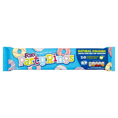 Fox's Vegan Party Rings Candy, 125 g
