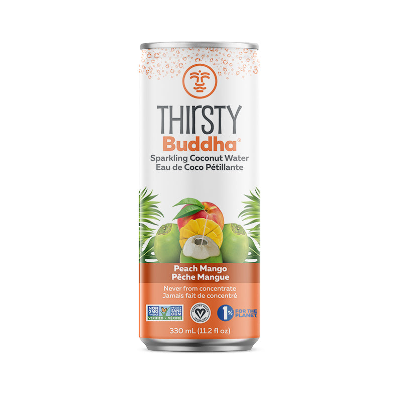 Thirsty Buddha Sparkling Coconut Water, 330 mL