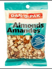 DAN D PAK ALMONDS SLICED 1 ea